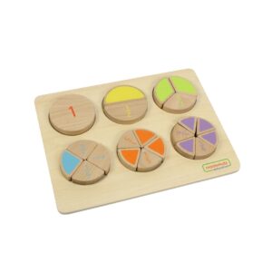MASTERKIDZ Drewniana Układanka Matematyczna Ułamki