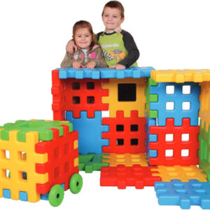 WOOPIE Klocki Edukacyjne Wafle Ogrodzenie Domek