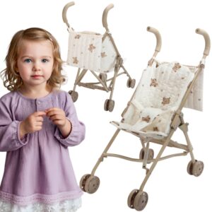 WOOPIE ROYAL Wózek Dla Lalek Spacerówka Vintage Teddy Bear