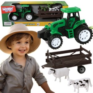 WOOPIE Traktor Rolniczy z Przyczepką i Zwierzętami