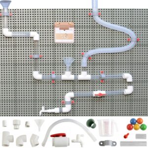 MASTERKIDZ System Rur Do Tablicy STEM 84 Elementów Tor Wodny Kulkowy