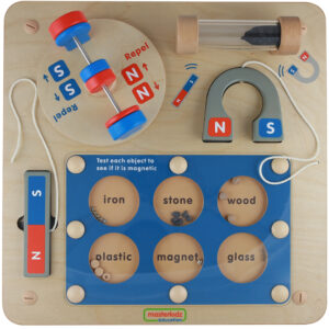 MASTERKIDZ Nauka o Przyciąganiu Magnetycznym - Ścienna Tablica Edukacyjna Flex Montessori
