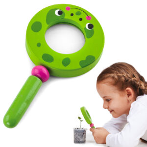 VIGA Drewniana Lupa Dla Dzieci Żabka