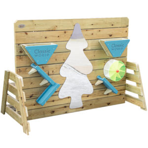 CLASSIC WORLD EDU Drewniana Ścianka do Zabawy w Piasku z Ławeczką i Lustrem