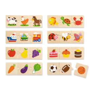 Drewniane Puzzle Logiczne Viga Toys 24 Elementy