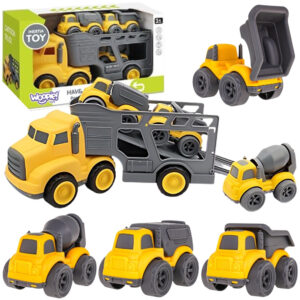 WOOPIE Laweta Zestaw 4w1 Pojazdy Budowlane