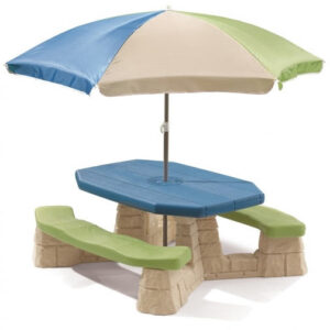 STEP2 Stół Piknikowy z Parasolem i ławeczkami