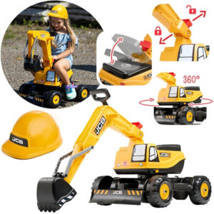 FALK Koparka JCB DIGGER Obrotowa Żółta Ruchoma Łyżka Od 3 Lat.