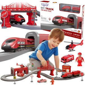 WOOPIE Zestaw Kolejka Elektryczna Pendolino Straż Pożarna 66el.