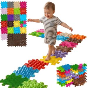 WOOPIE Mata Sensoryczna Ortopedyczna Royal Puzzle 26 el. + 4 małe