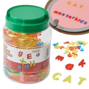 MASTERKIDZ Przezroczysty Alfabet 52 Kolorowe Literki Do Panelu Świetlnego STEM