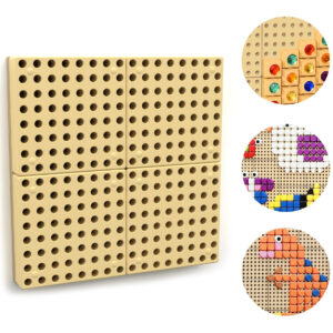 MASTERKIDZ Panel Ścienny Tablica Naukowa Kreatywna STEM + Panel Monatażowy 40 x 40 (cm)