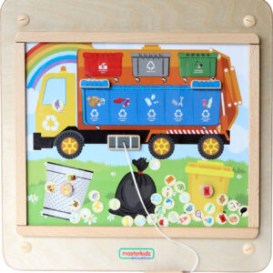 MASTERKIDZ Tablica Edukacyjna Segregacja Odpadów Montessori