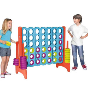 FEBER Gra Logiczna Strategiczna do Ogrodu Domu 4 Kółka w Linii Rzędzie Mega 4 in Line