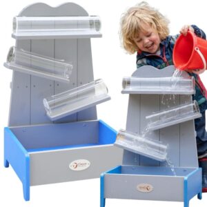 CLASSIC WORLD EDU Drewniana Kaskada Wodna Tor Wodny z Rurami i Zbiornikiem