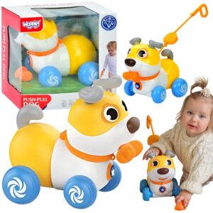 WOOPIE Interaktywny Piesek 2w1 Pchacz Szczekający 360° 6m+