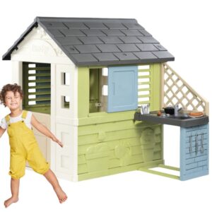 SMOBY Life Domek Ogrodowy PRETTY z Kuchnią + 17 Akcesoriów