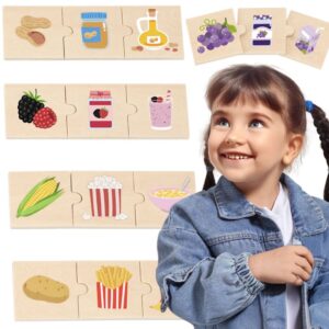 VIGA Zestaw Puzzli Odkrywaj Związki Między Naturą a Jedzeniem