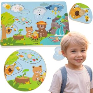 VIGA Puzzle Dźwiękowe Odkrywamy Naturę