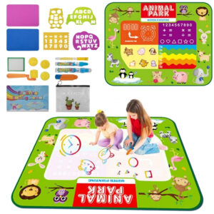 WOOPIE Mata Wodna do Malowania 2w1 XXL Dwustronna Zwierzęta